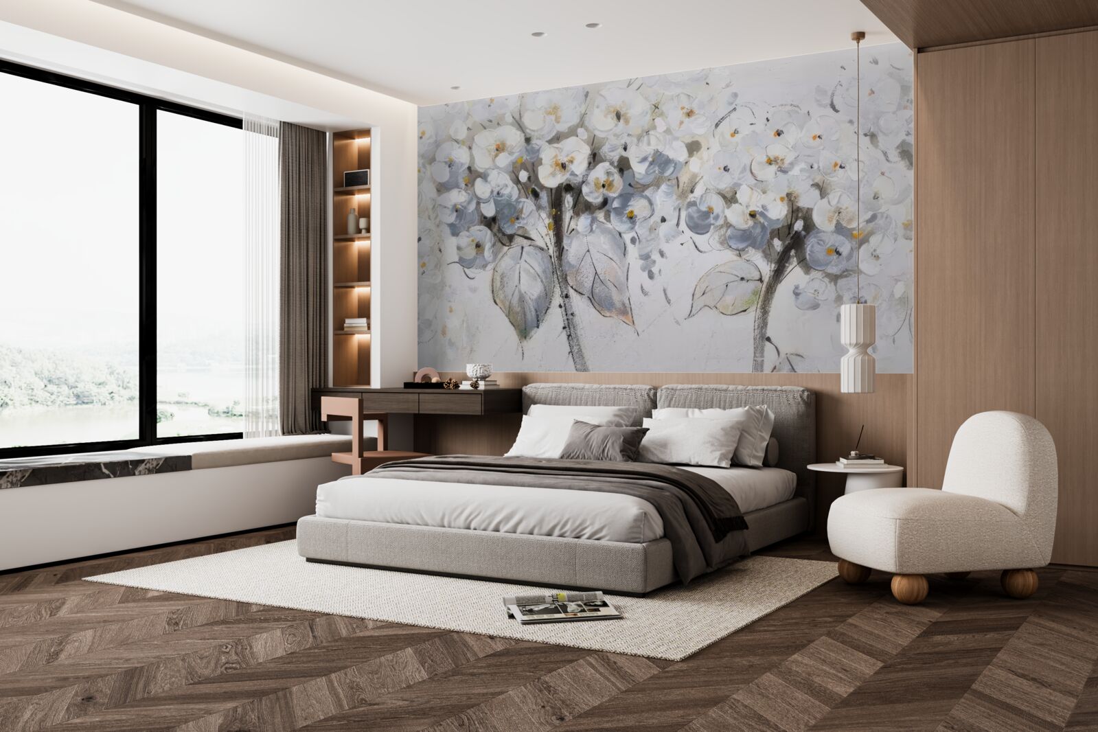 Fototapeta prezentované svetlé kvety