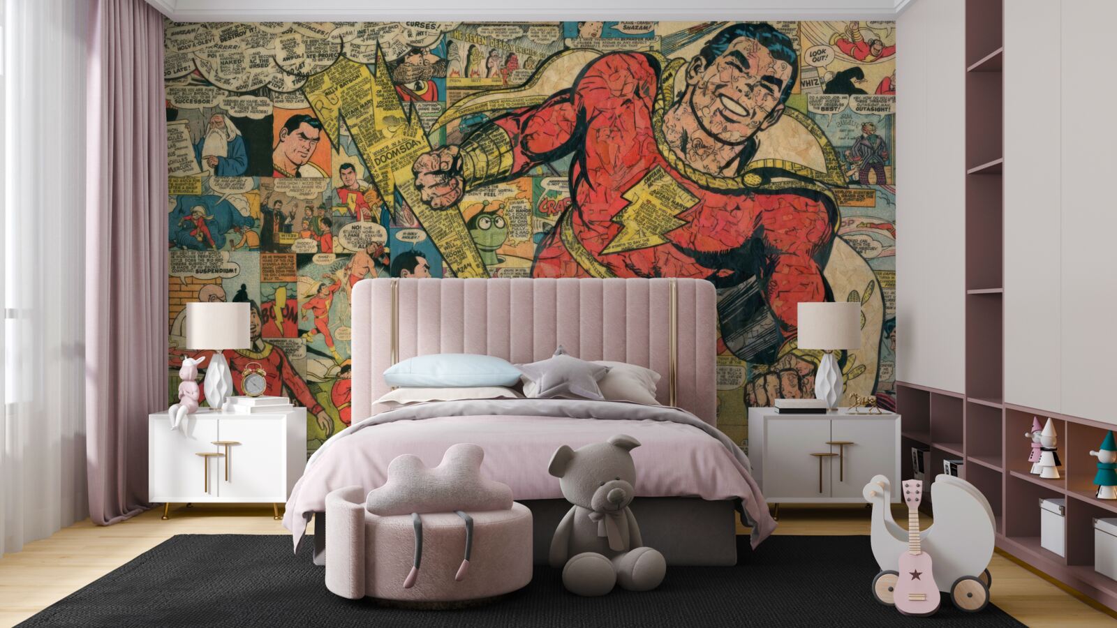 Fototapeta fragmenty komiksov