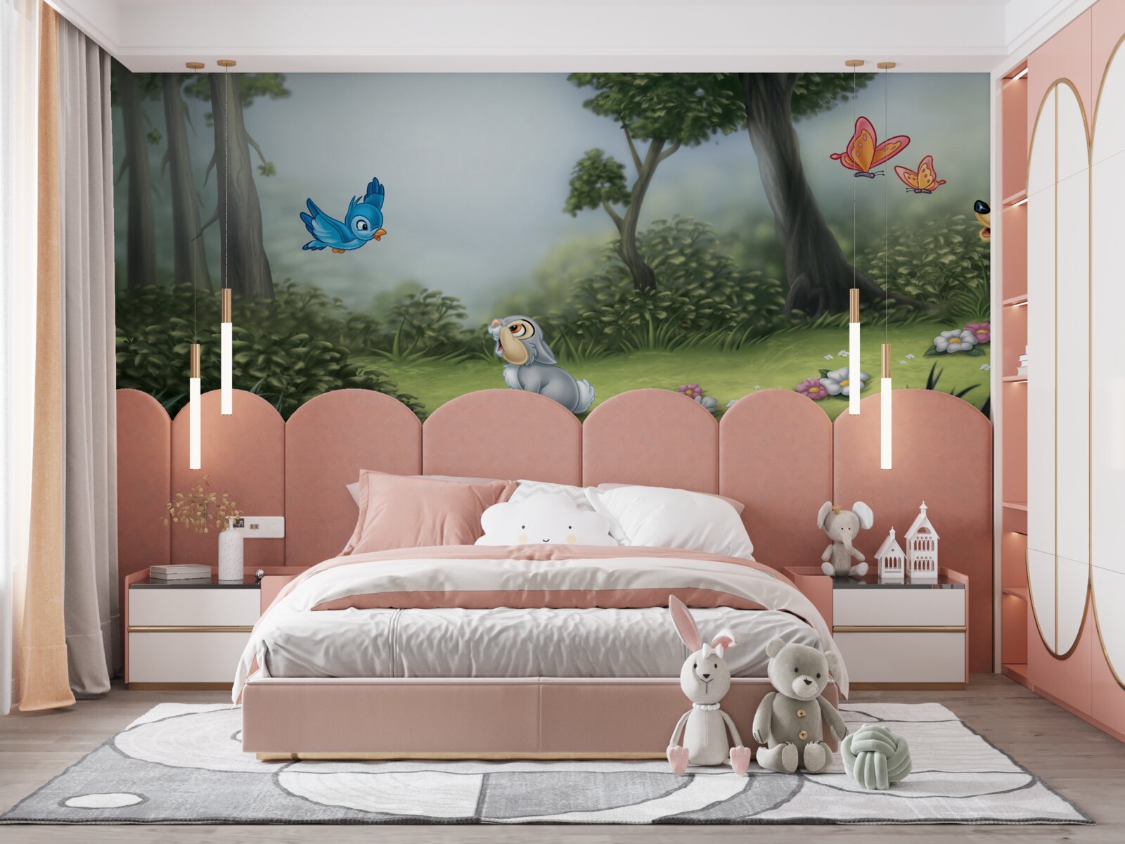 Fototapeta dej je inšpirovaný kresleným filmom "bambi"