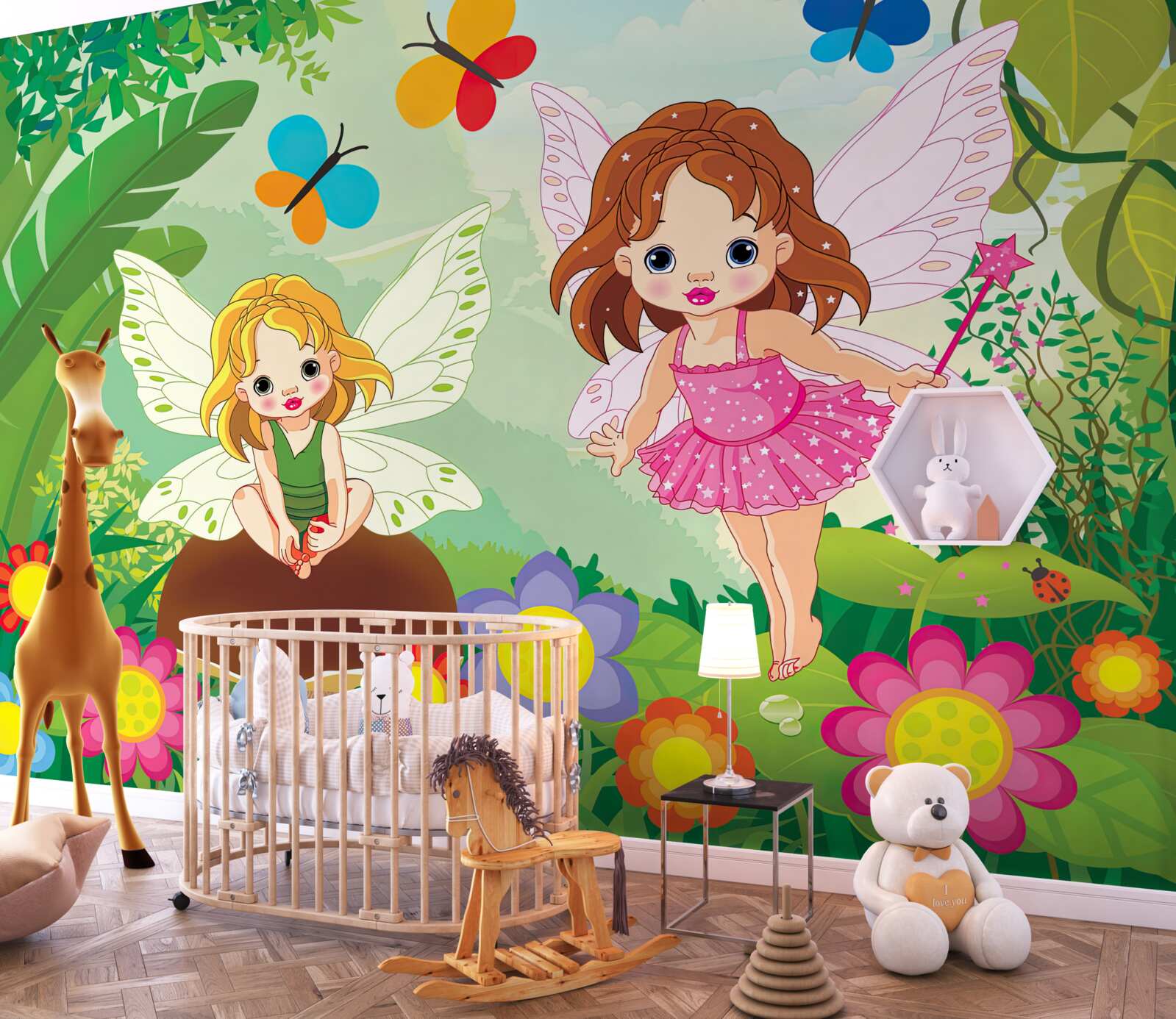 Fototapeta rozprávkové dievčatá v lese