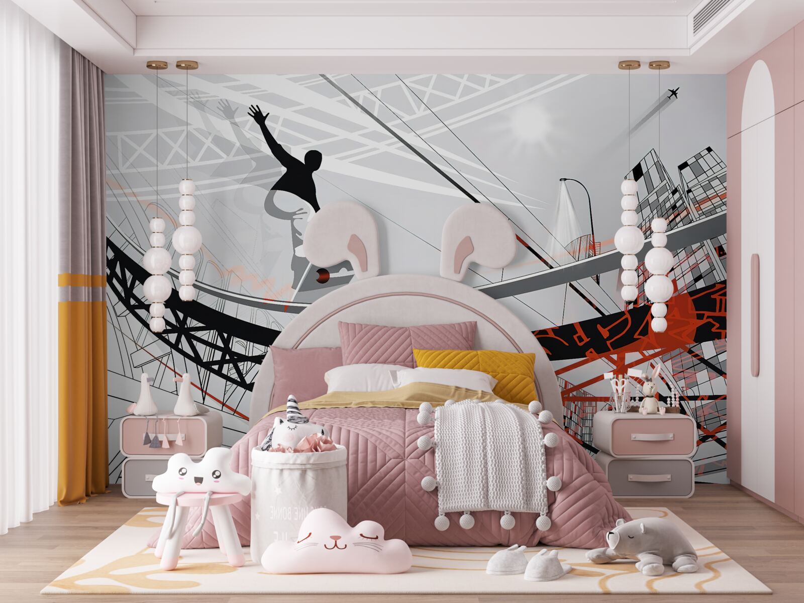 Fototapeta mladý muž jazdí na skateboarde