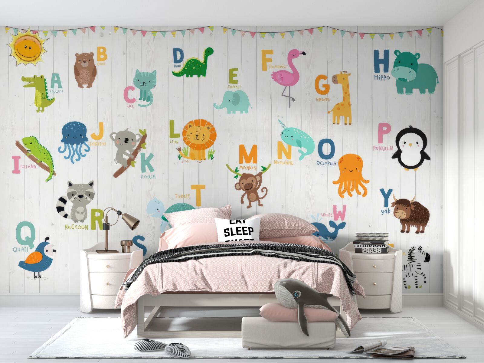 Fototapeta abeceda s obrázkami zvierat