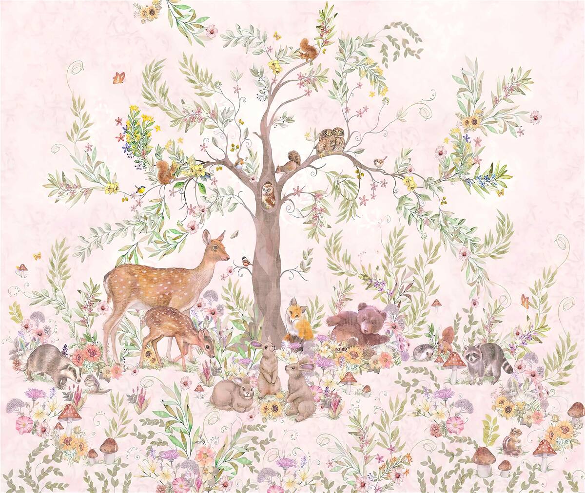 Fototapeta Pod stromčekom sú zvieratká