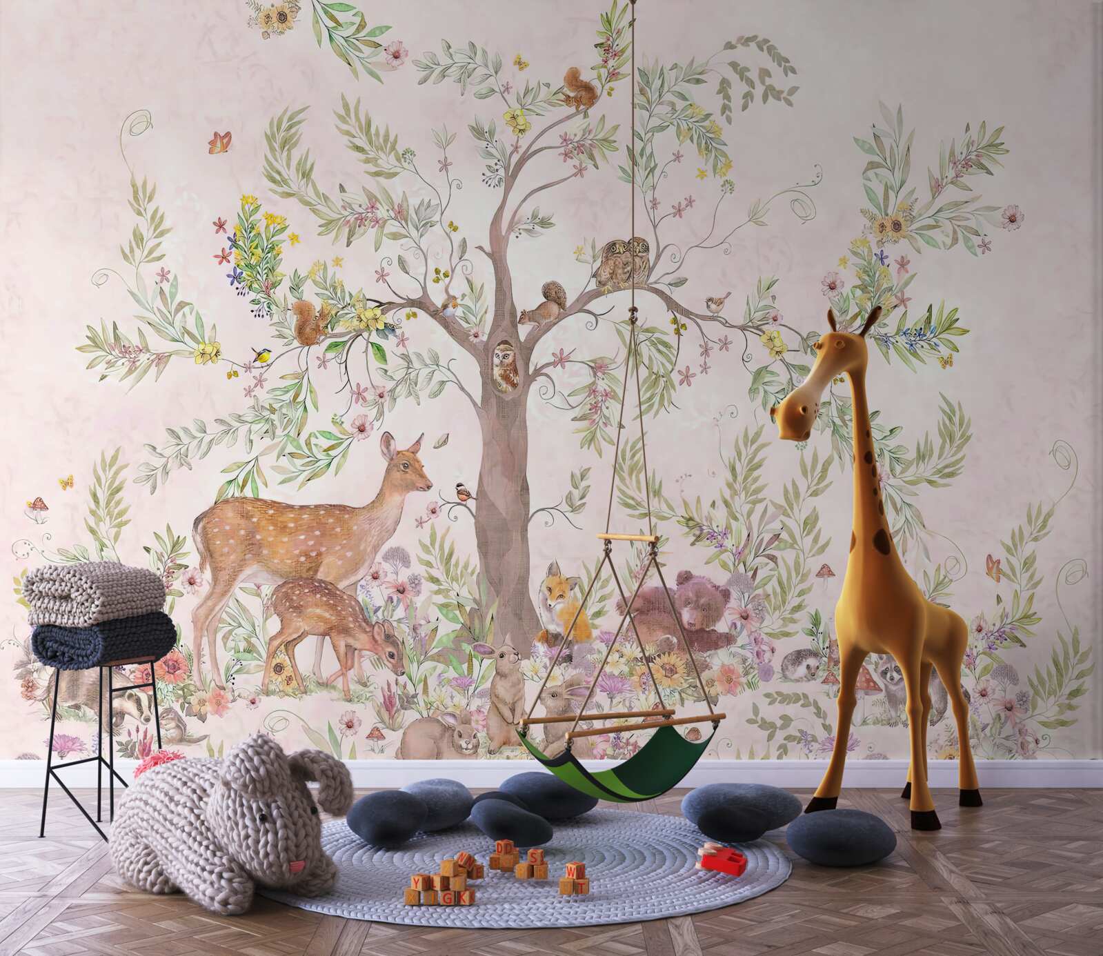 Fototapeta Pod stromčekom sú zvieratká