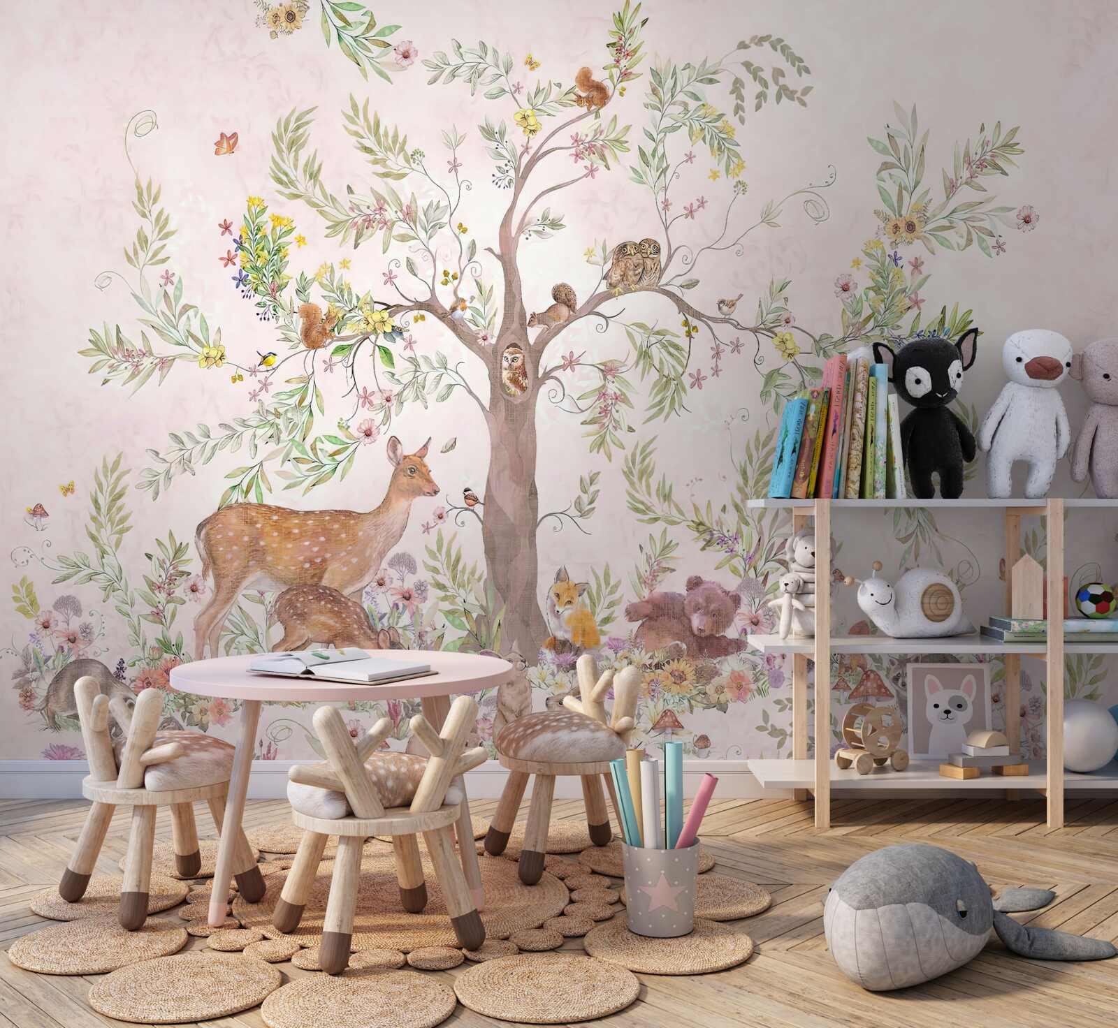 Fototapeta Pod stromčekom sú zvieratká