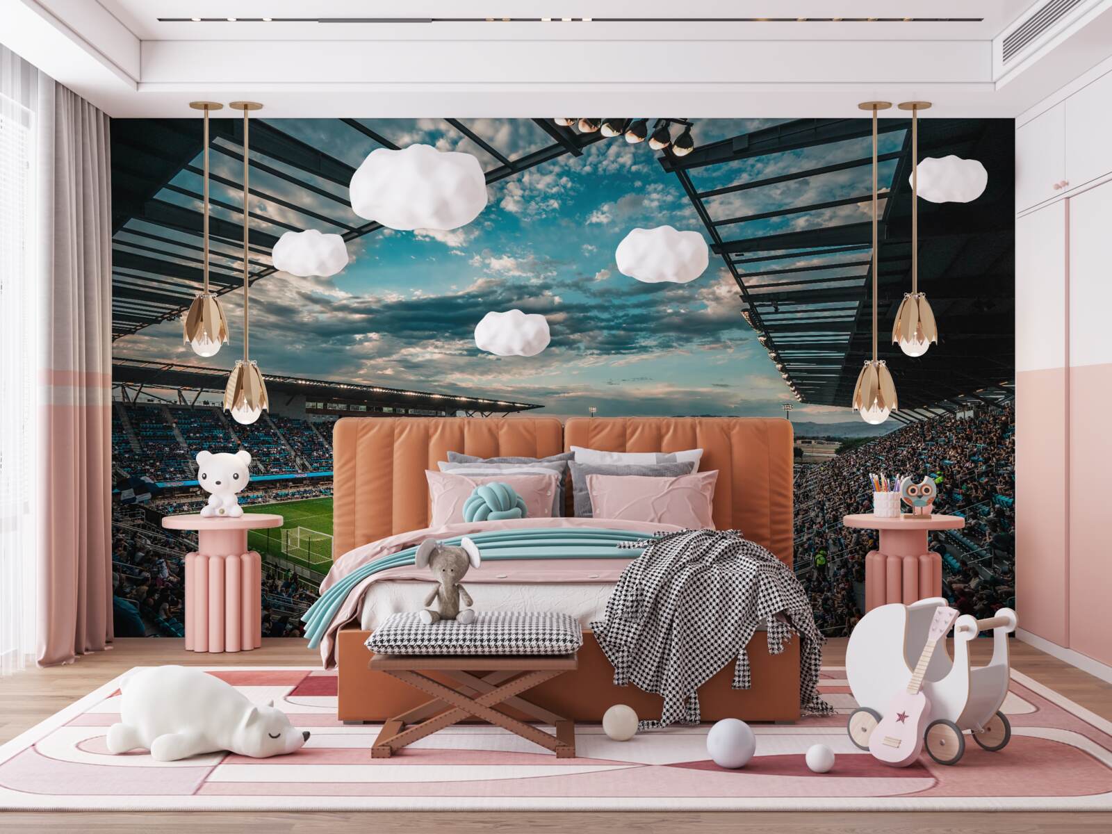 Fototapeta zápas vo futbalovej aréne