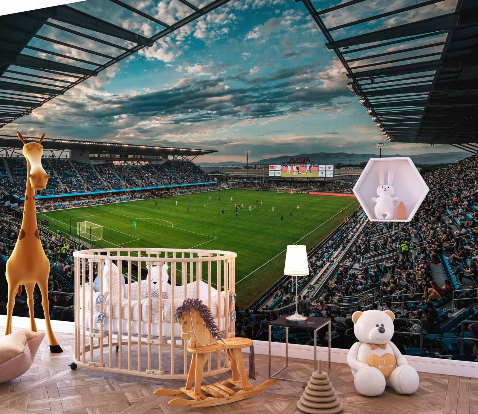 Fototapeta zápas vo futbalovej aréne