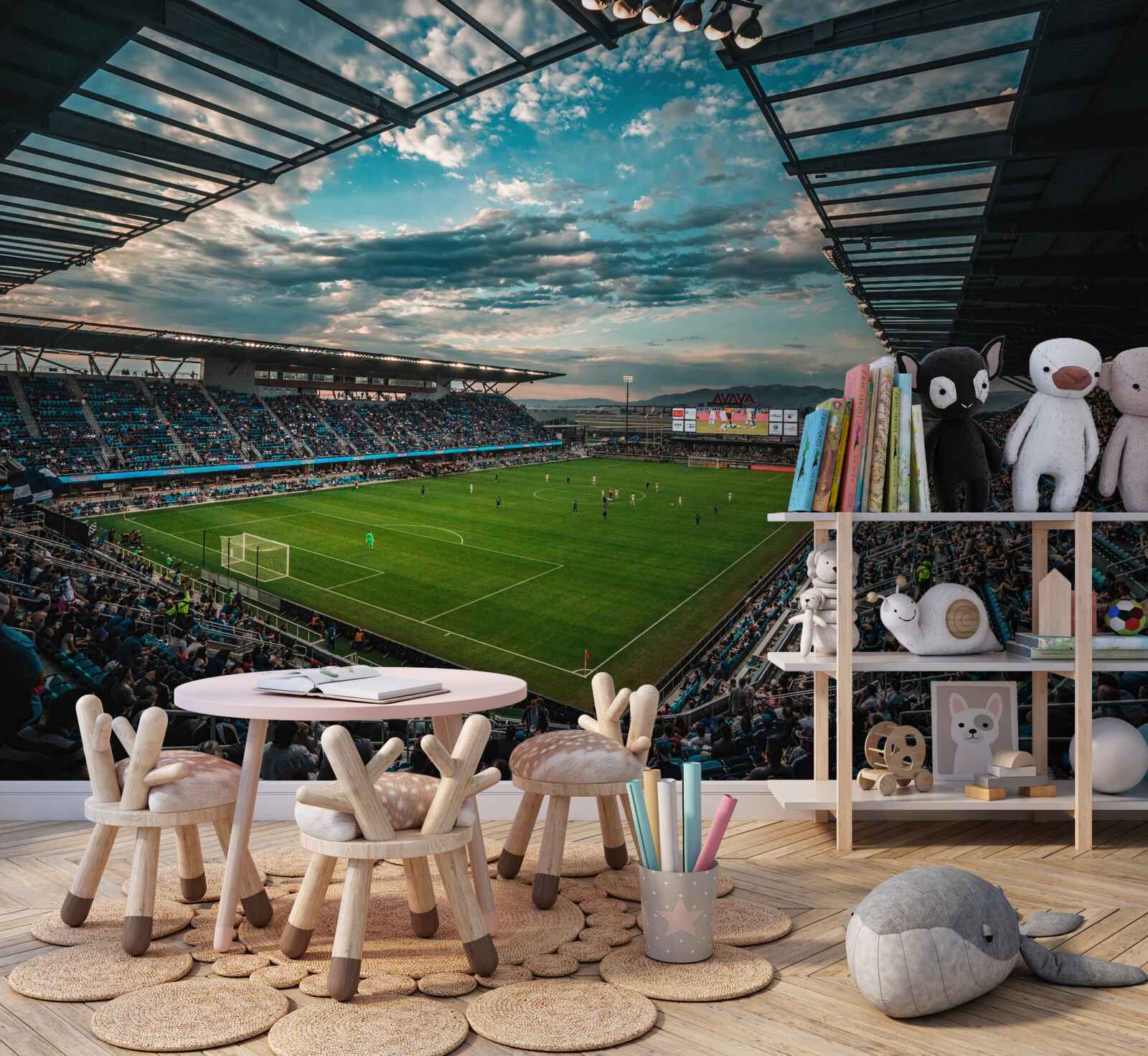 Fototapeta zápas vo futbalovej aréne