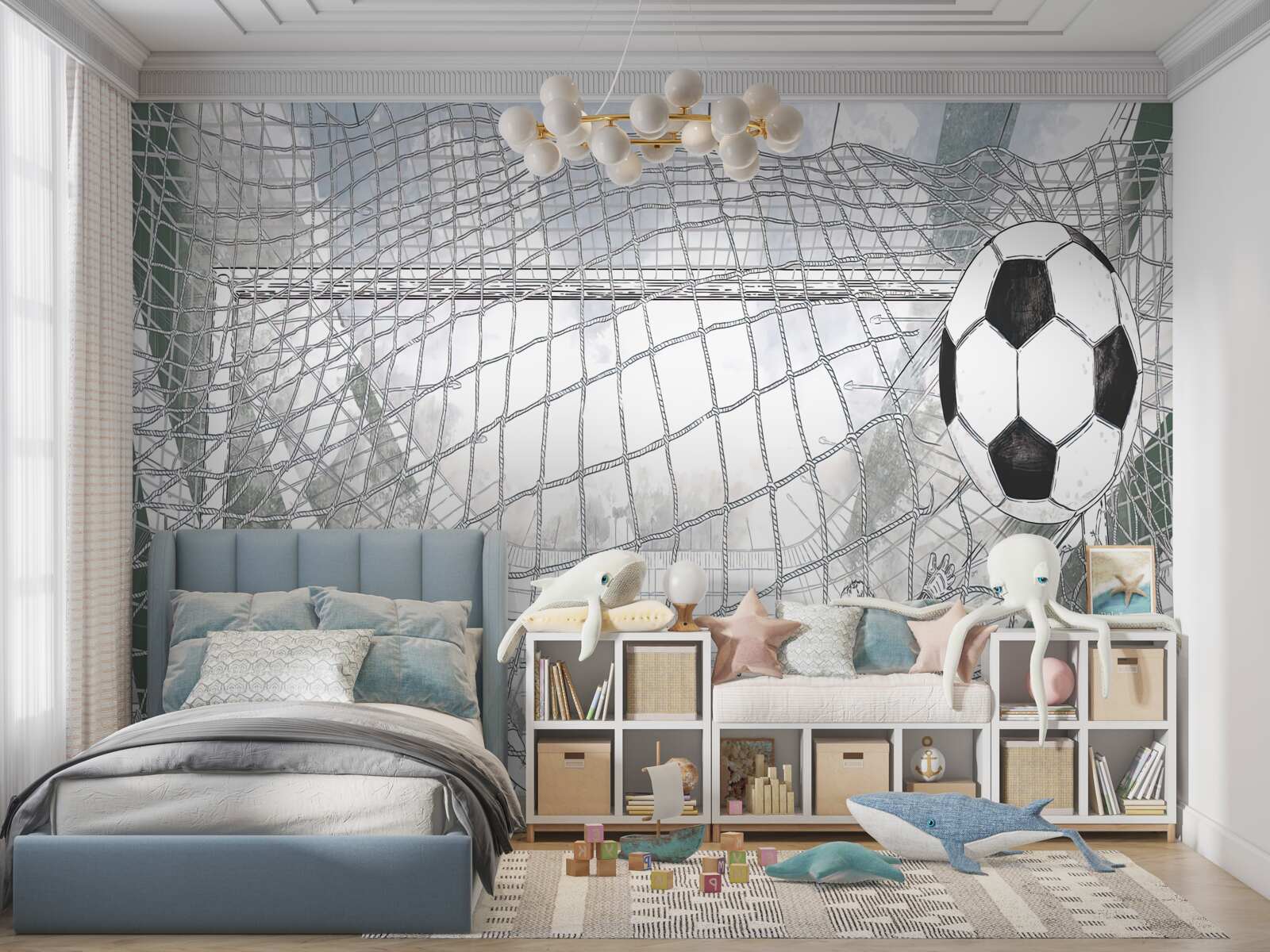 Fototapeta obrysy futbalistov na ihrisku