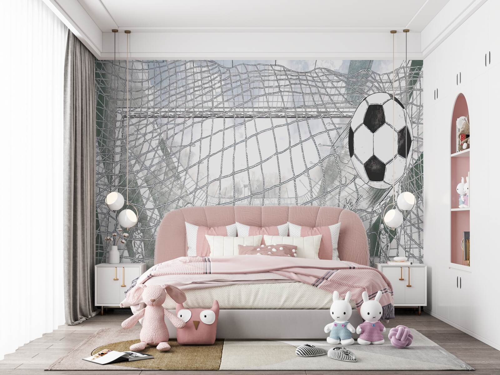 Fototapeta obrysy futbalistov na ihrisku