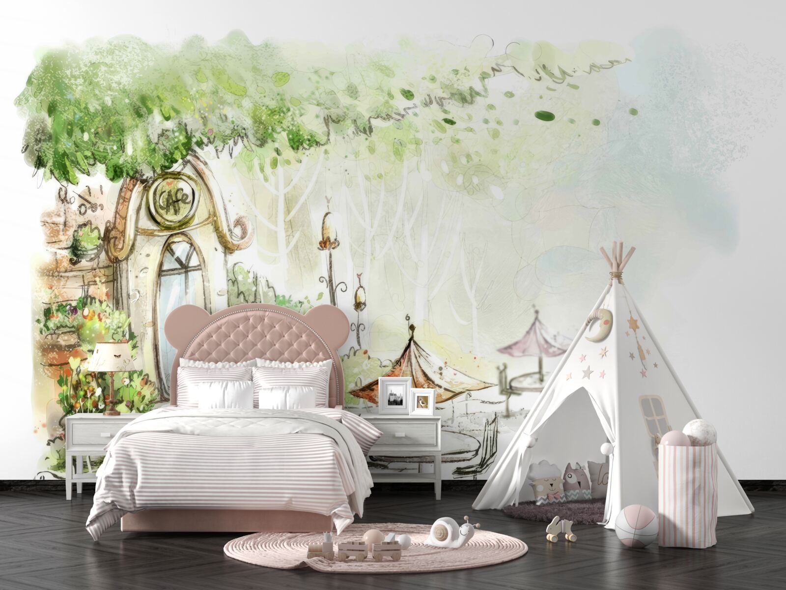 Fototapeta nádvorie viditeľné na fotografii