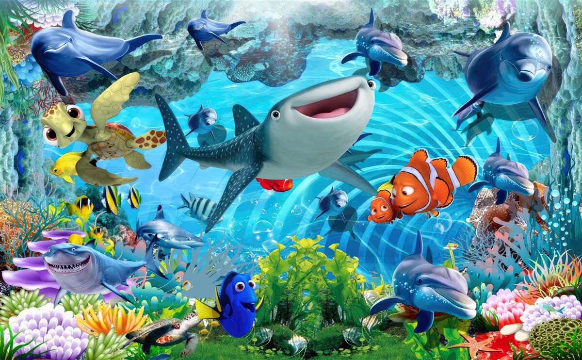 Fototapeta podvodné kráľovstvo zábavy