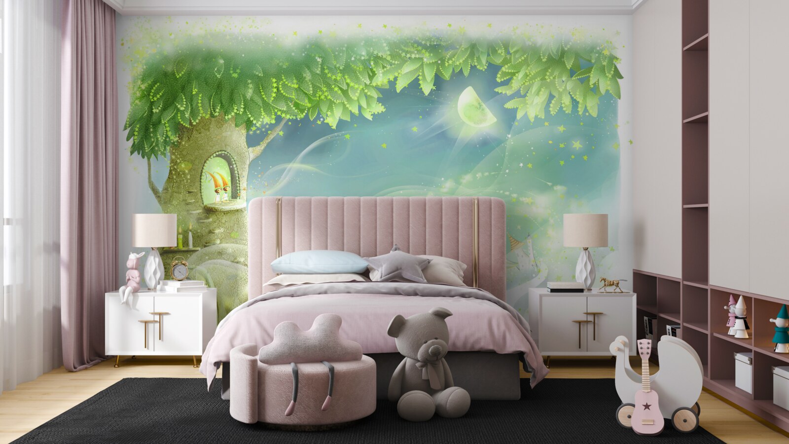 Fototapeta domček na strome pre zvieratko