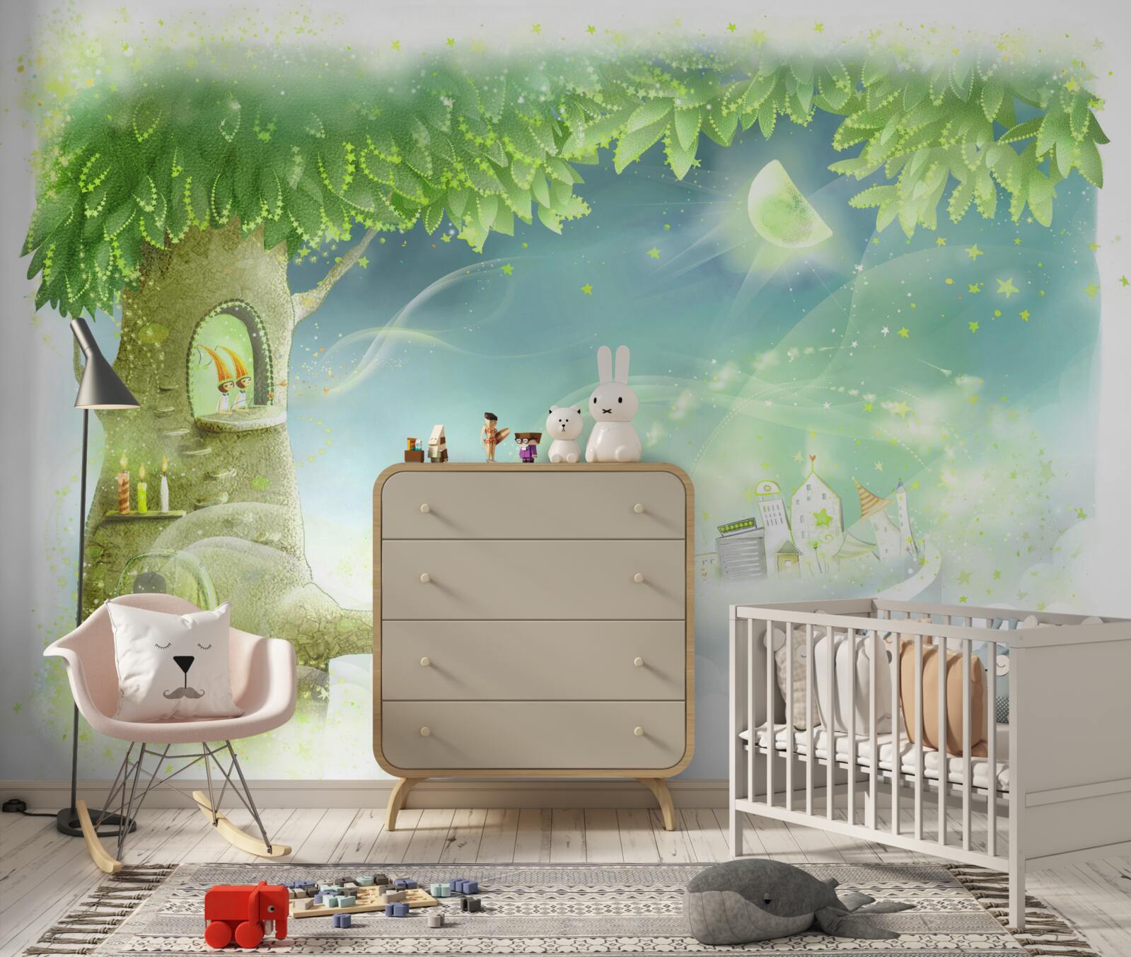 Fototapeta domček na strome pre zvieratko