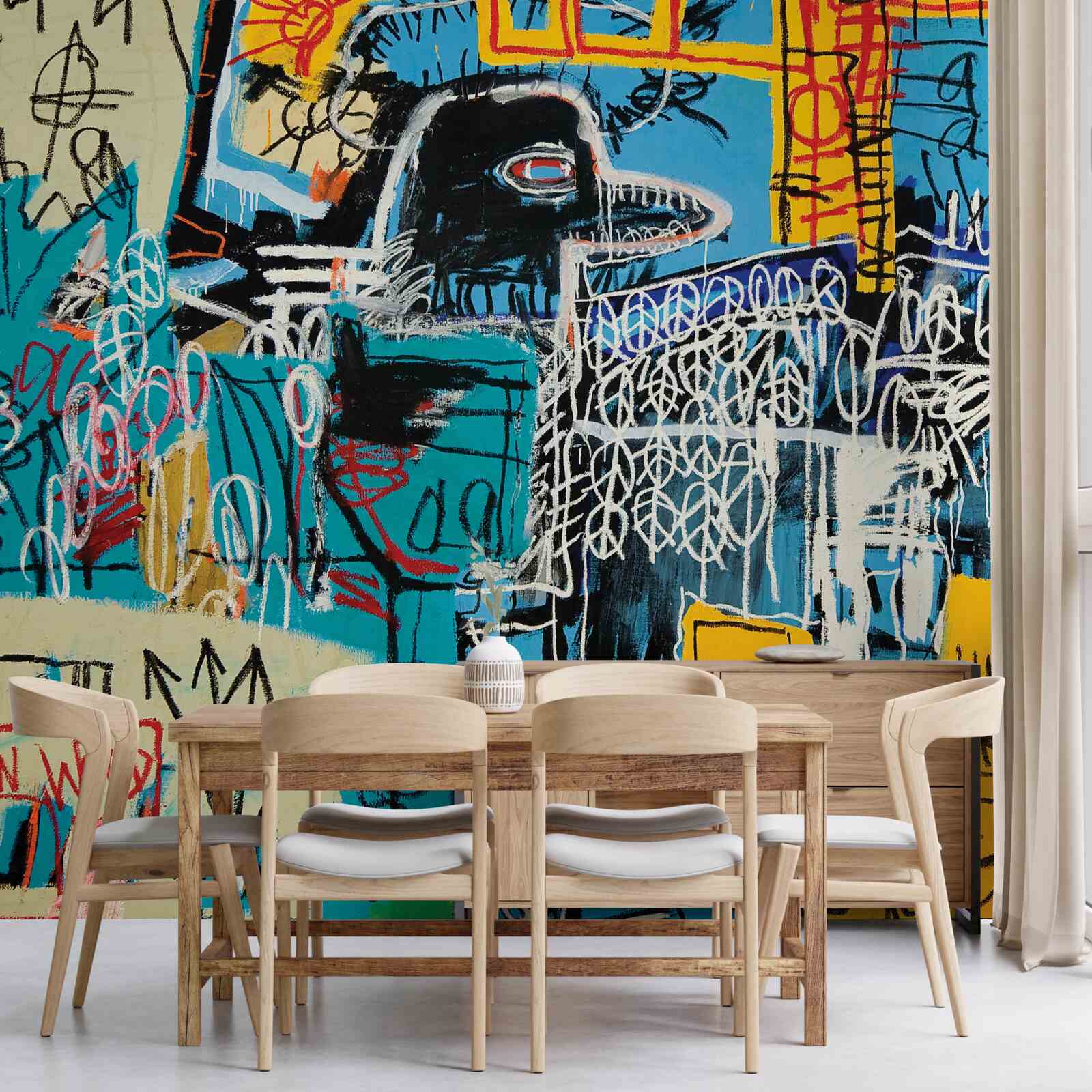 Fototapeta obrázky symbolov a vtáčia hlava