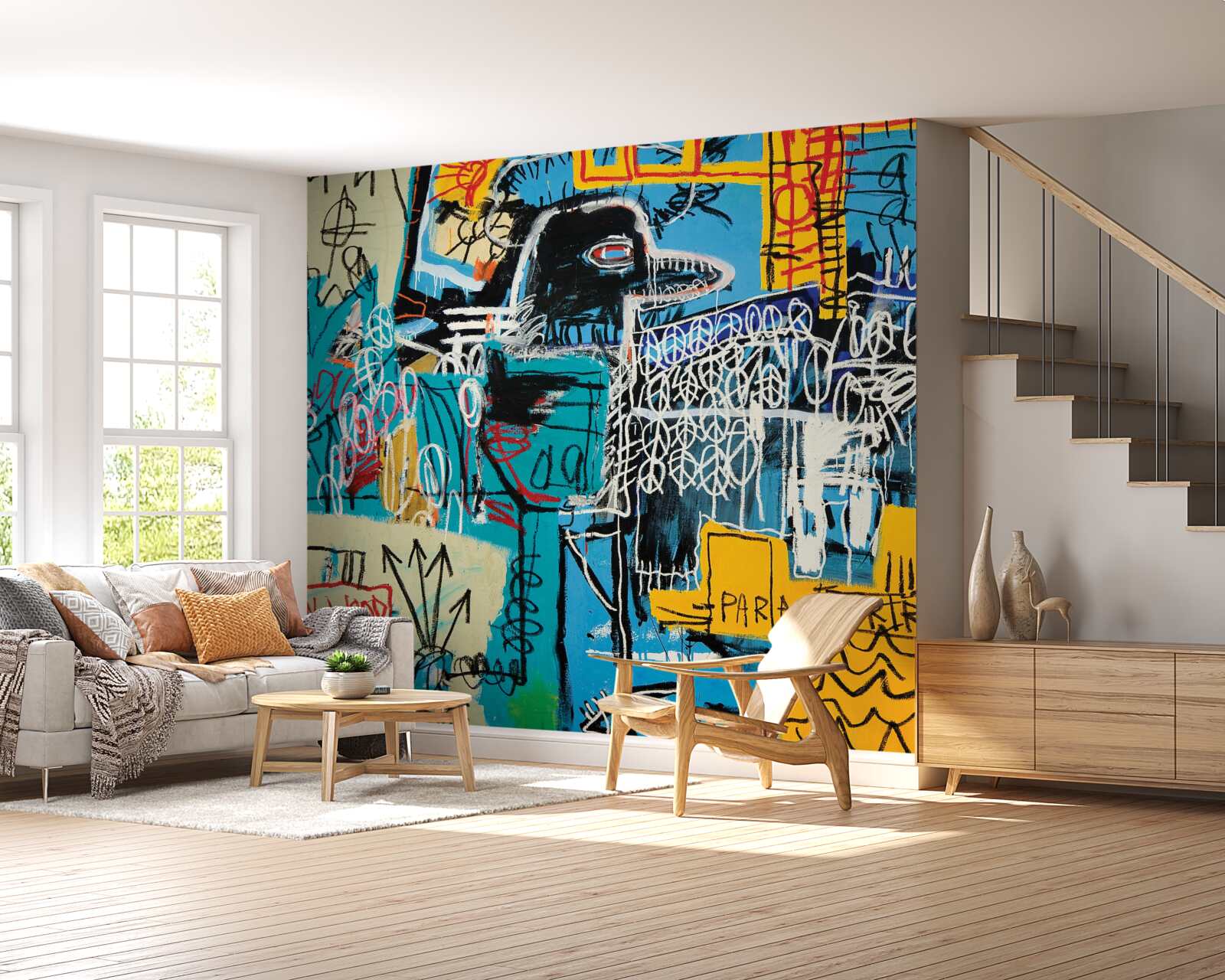 Fototapeta obrázky symbolov a vtáčia hlava