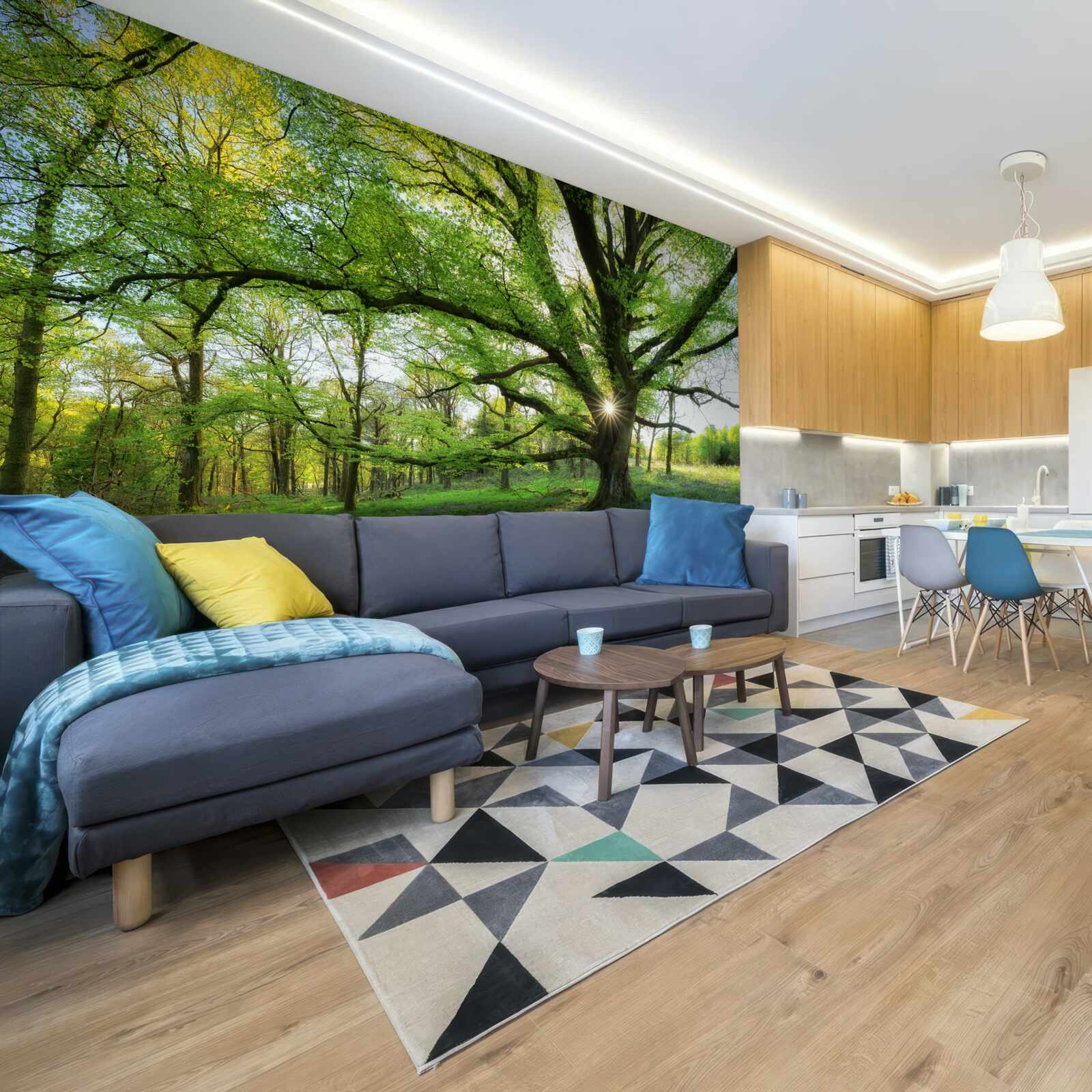 Fototapeta krásny zelený les