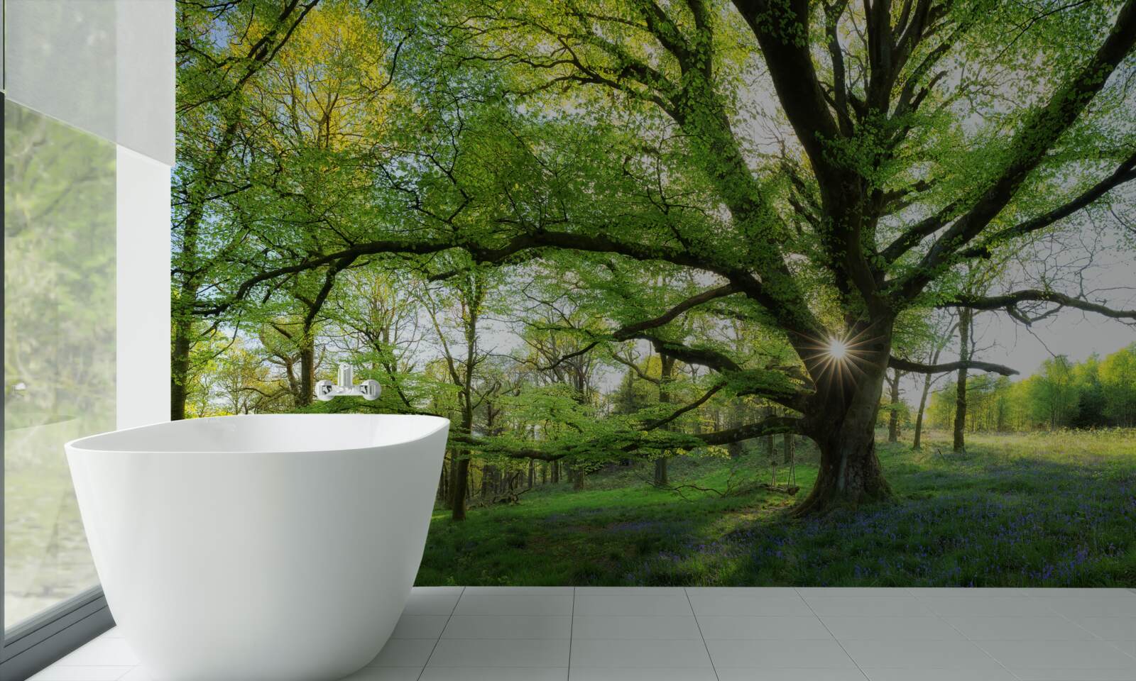 Fototapeta krásny zelený les