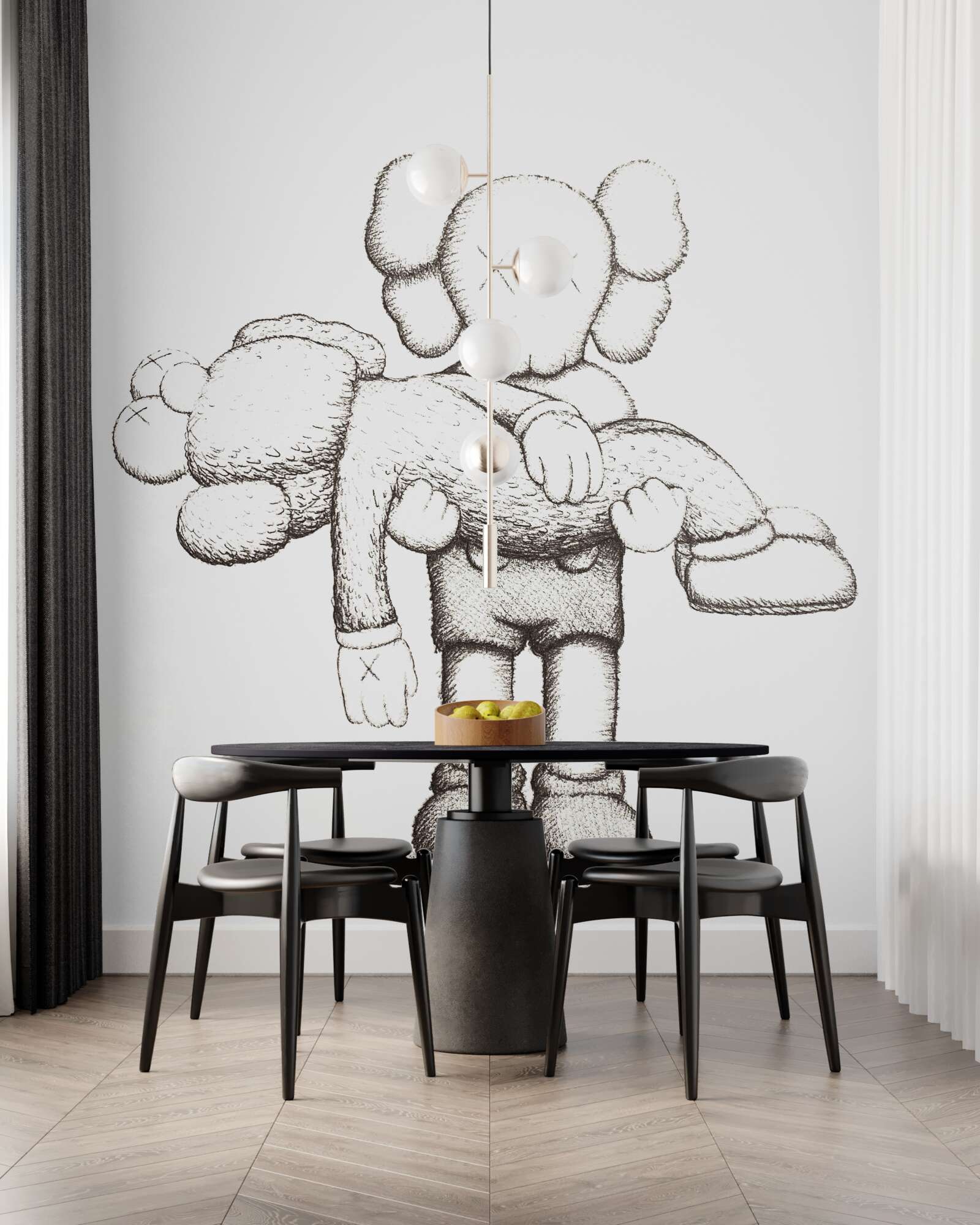 Fototapeta jeden hrdina drží druhého v náručí