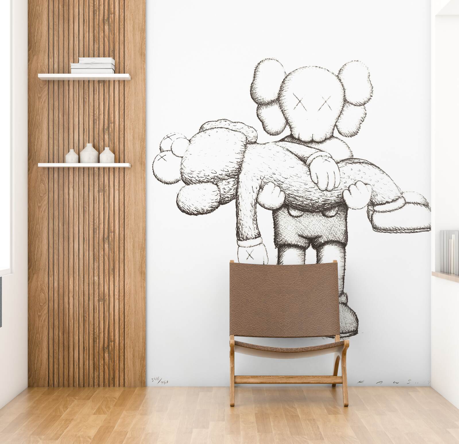 Fototapeta jeden hrdina drží druhého v náručí