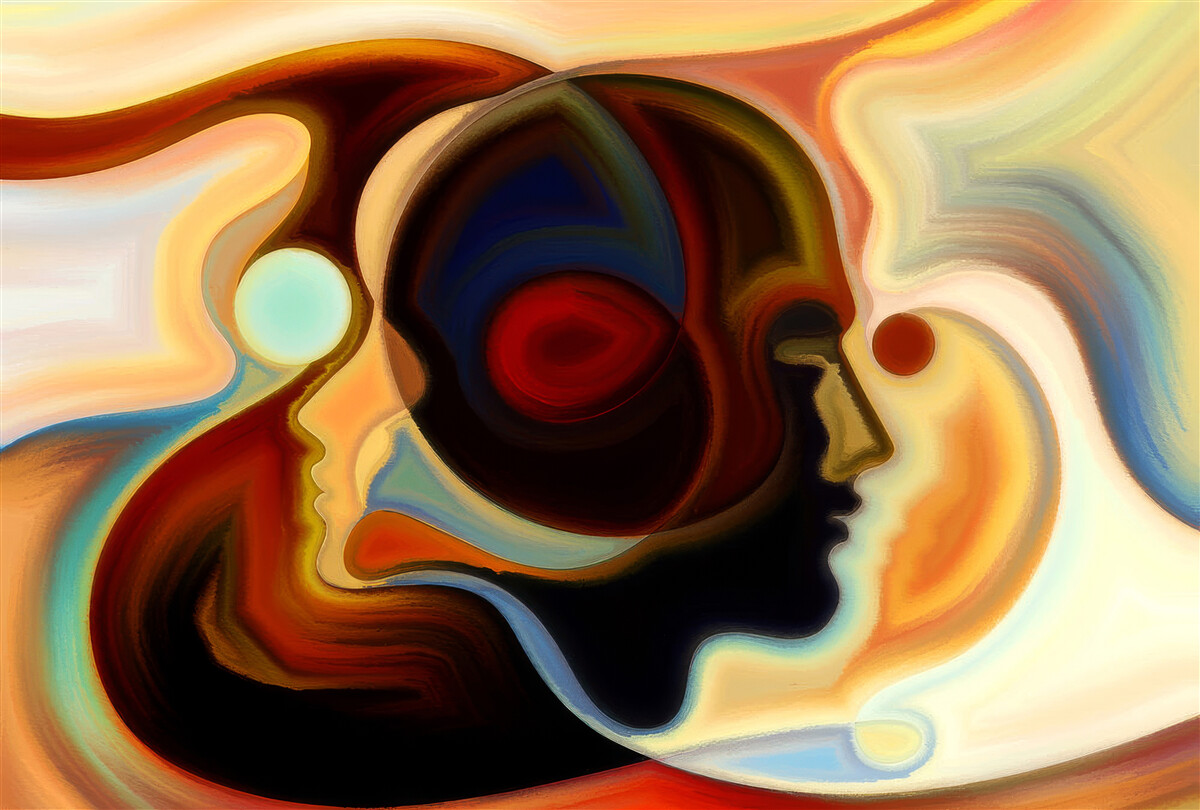 Fototapeta svetlé obrazy mladého muža a dievčaťa