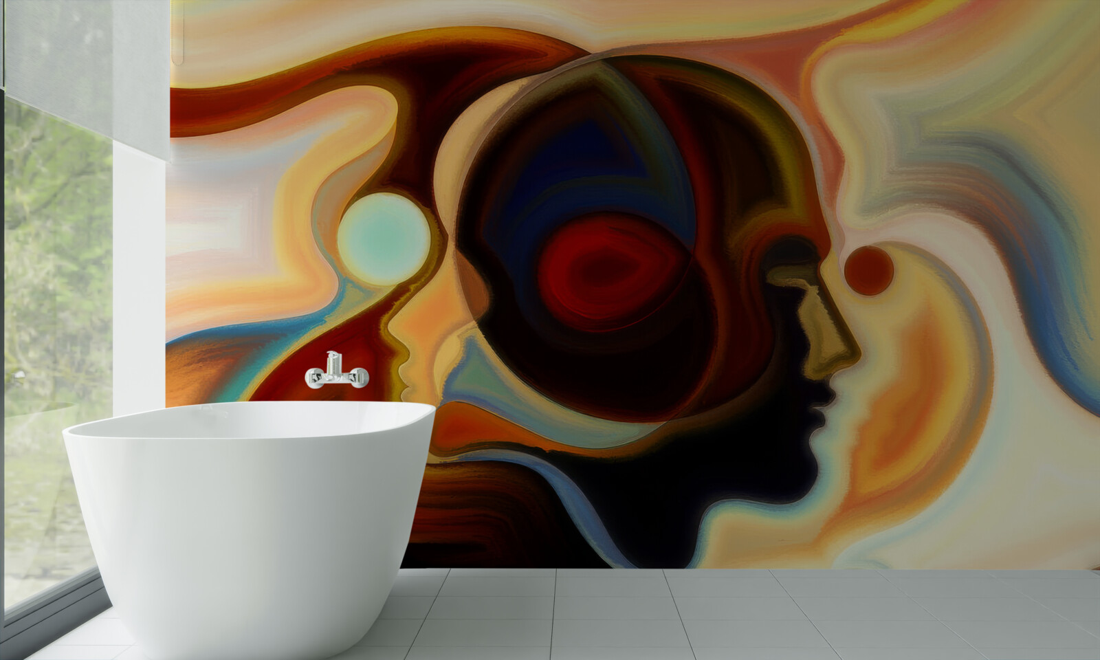 Fototapeta svetlé obrazy mladého muža a dievčaťa