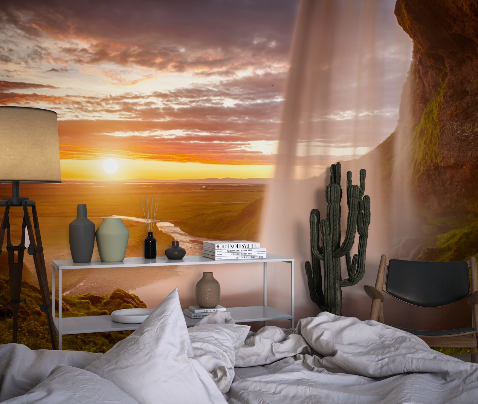 Fototapeta prúdy vody padajúce z vodopádu