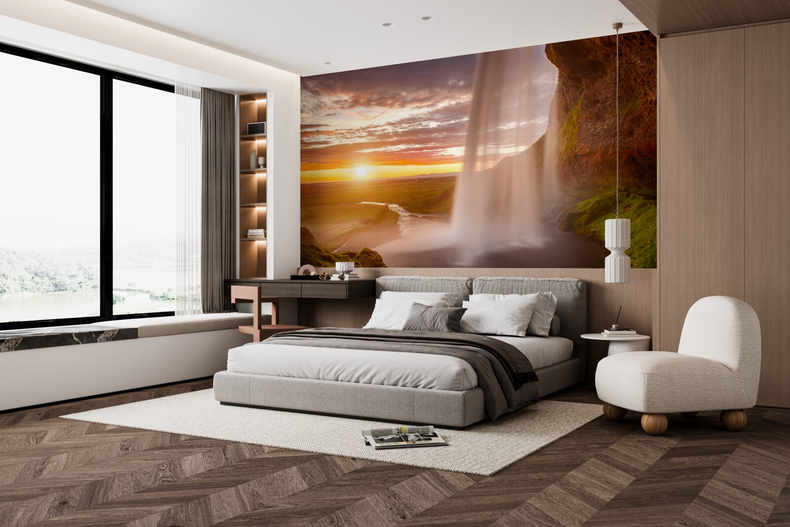 Fototapeta prúdy vody padajúce z vodopádu