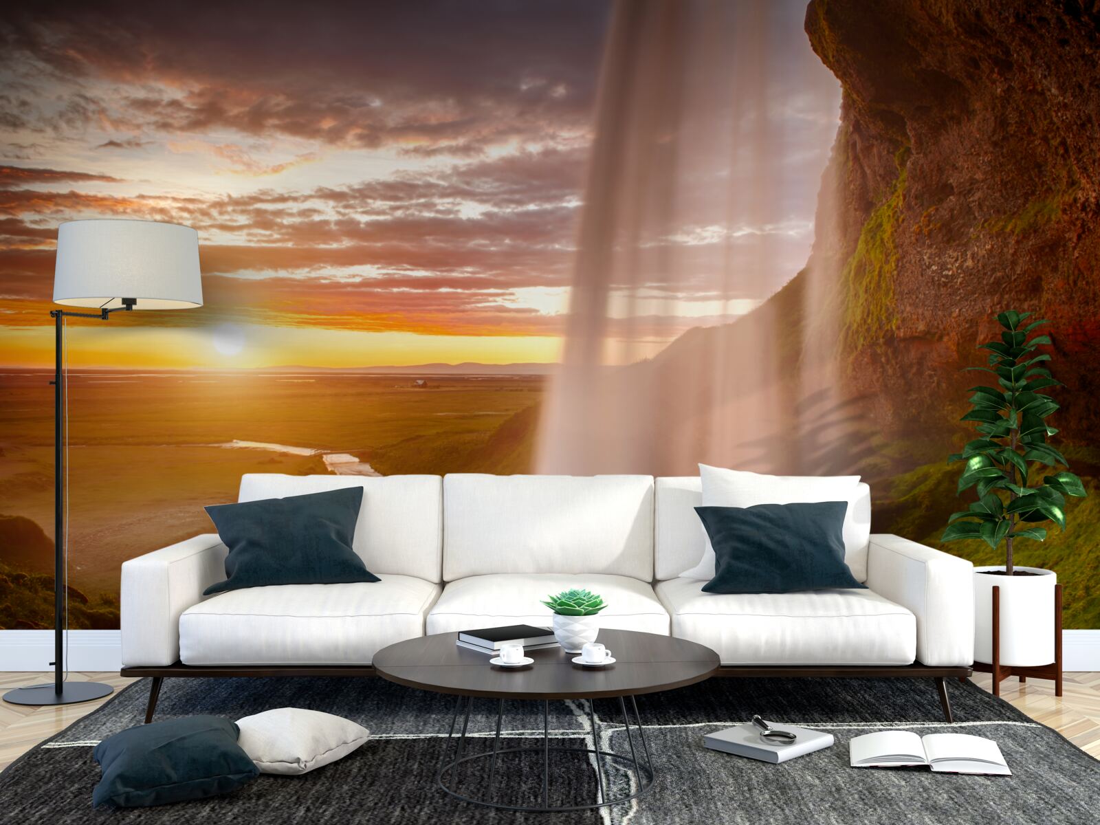 Fototapeta prúdy vody padajúce z vodopádu