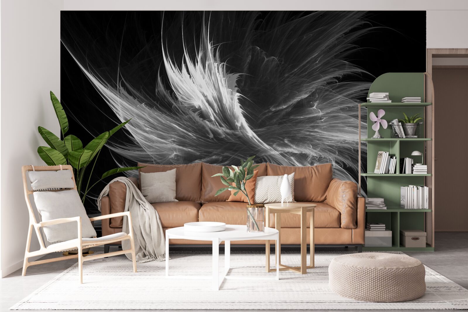 Fototapeta čierne pozadie proti oslnivým škvrnám