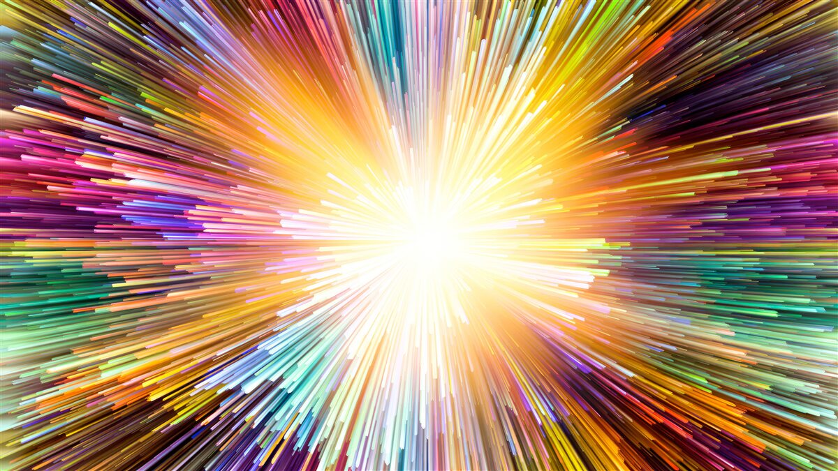 Fototapeta jasné záblesky rôznych farieb