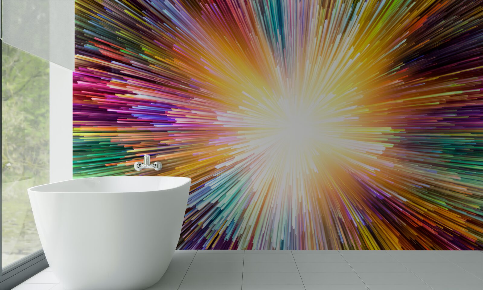 Fototapeta jasné záblesky rôznych farieb