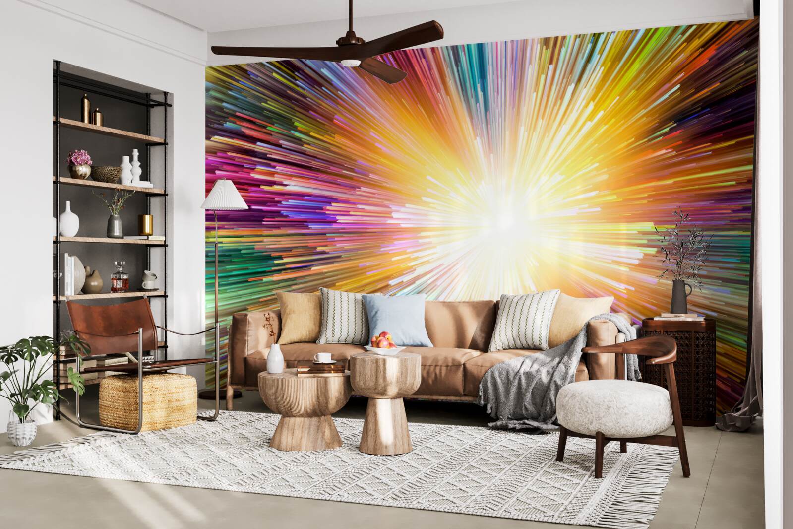 Fototapeta jasné záblesky rôznych farieb