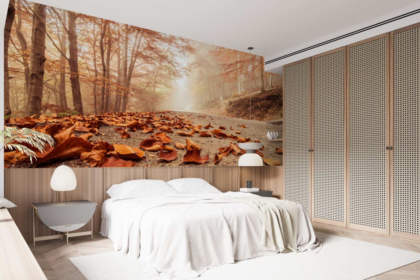 Fototapeta listy ležia ako zlatý koberec