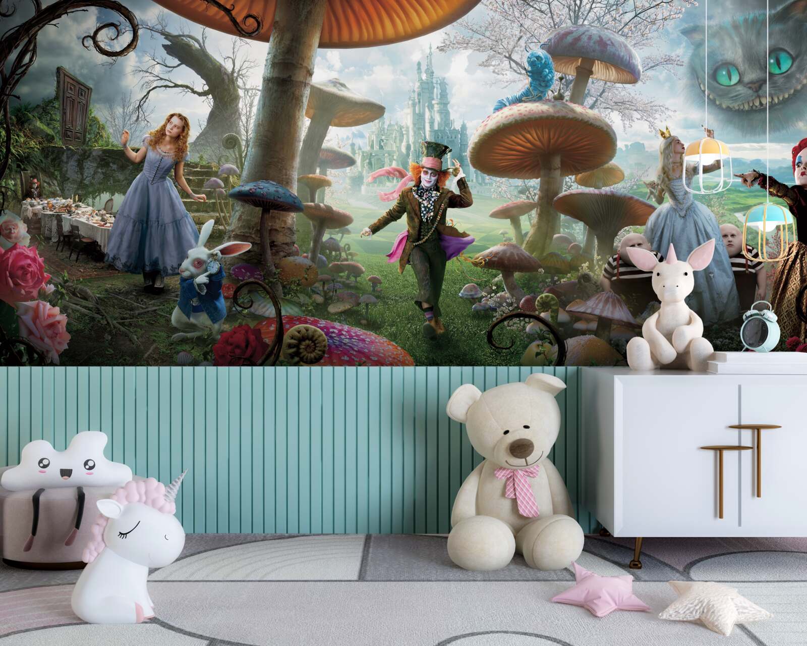 Fototapeta postavy z "Alica v krajine zázrakov"