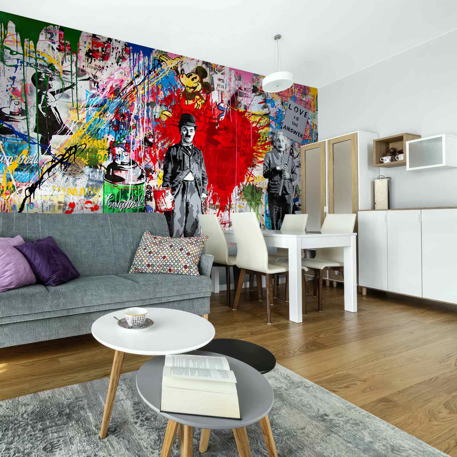 Fototapeta charlie chaplin a einstein