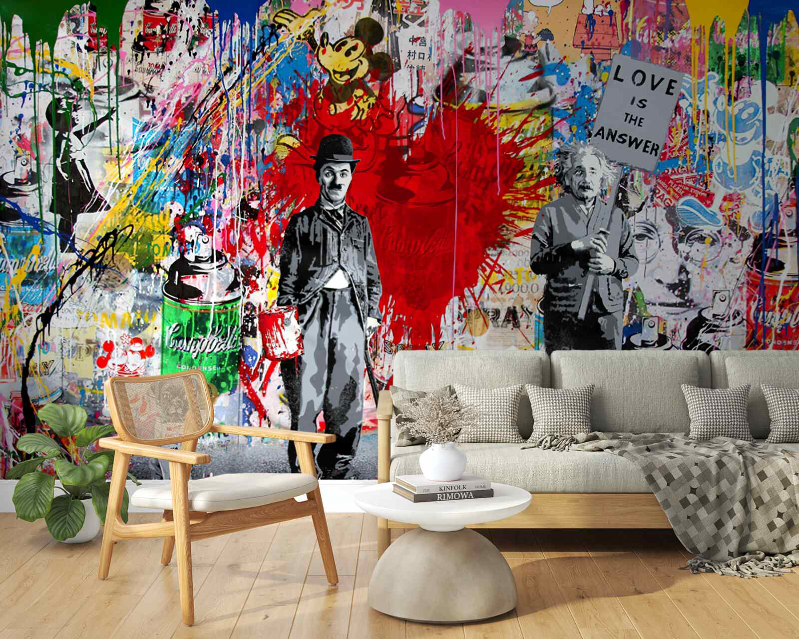 Fototapeta charlie chaplin a einstein