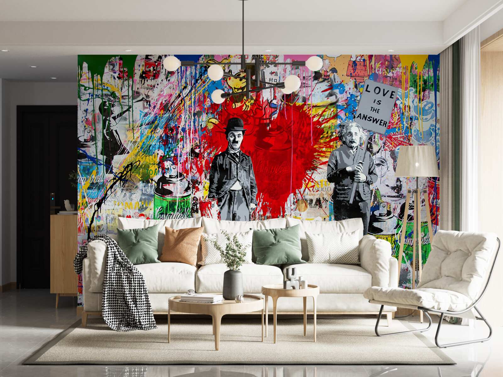 Fototapeta charlie chaplin a einstein