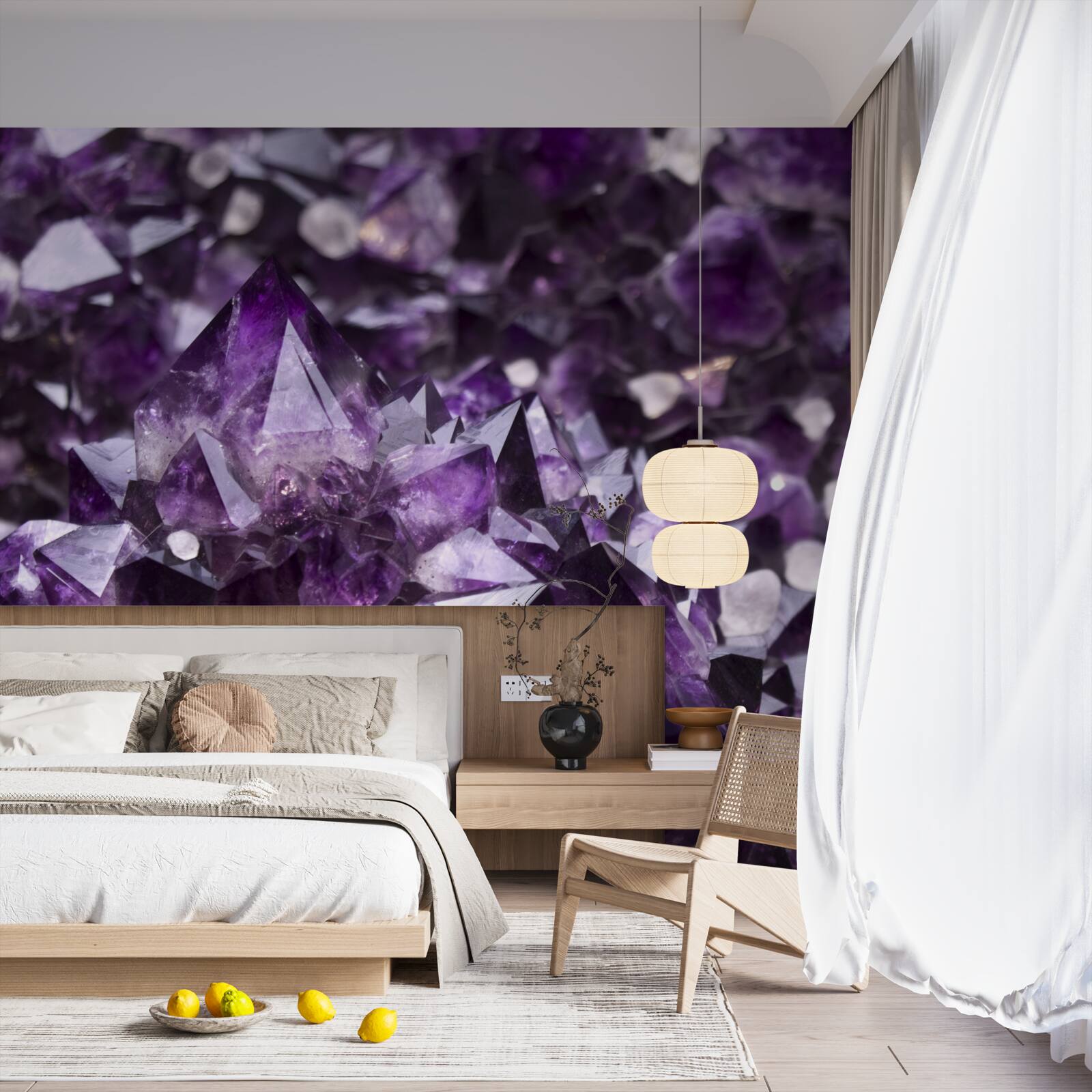 Fototapeta fialové kryštály