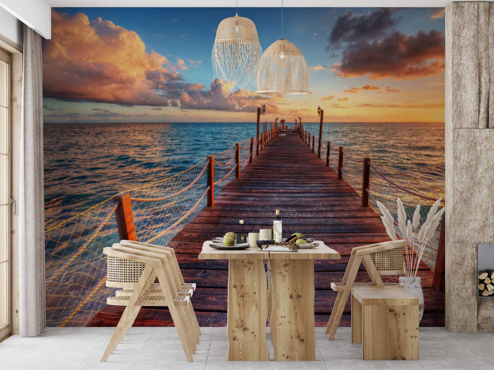 Fototapeta most siahajúci k moru