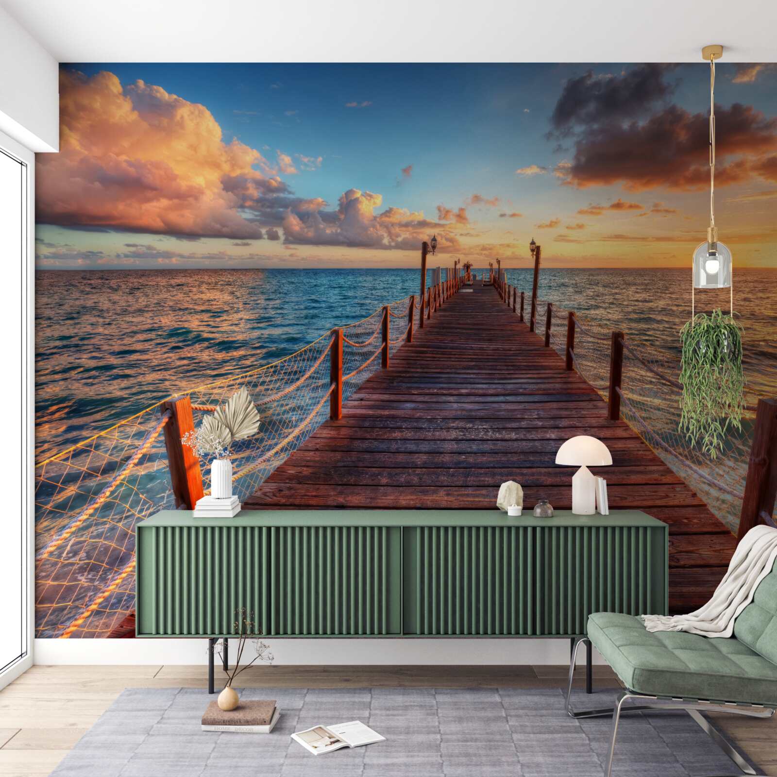 Fototapeta most siahajúci k moru