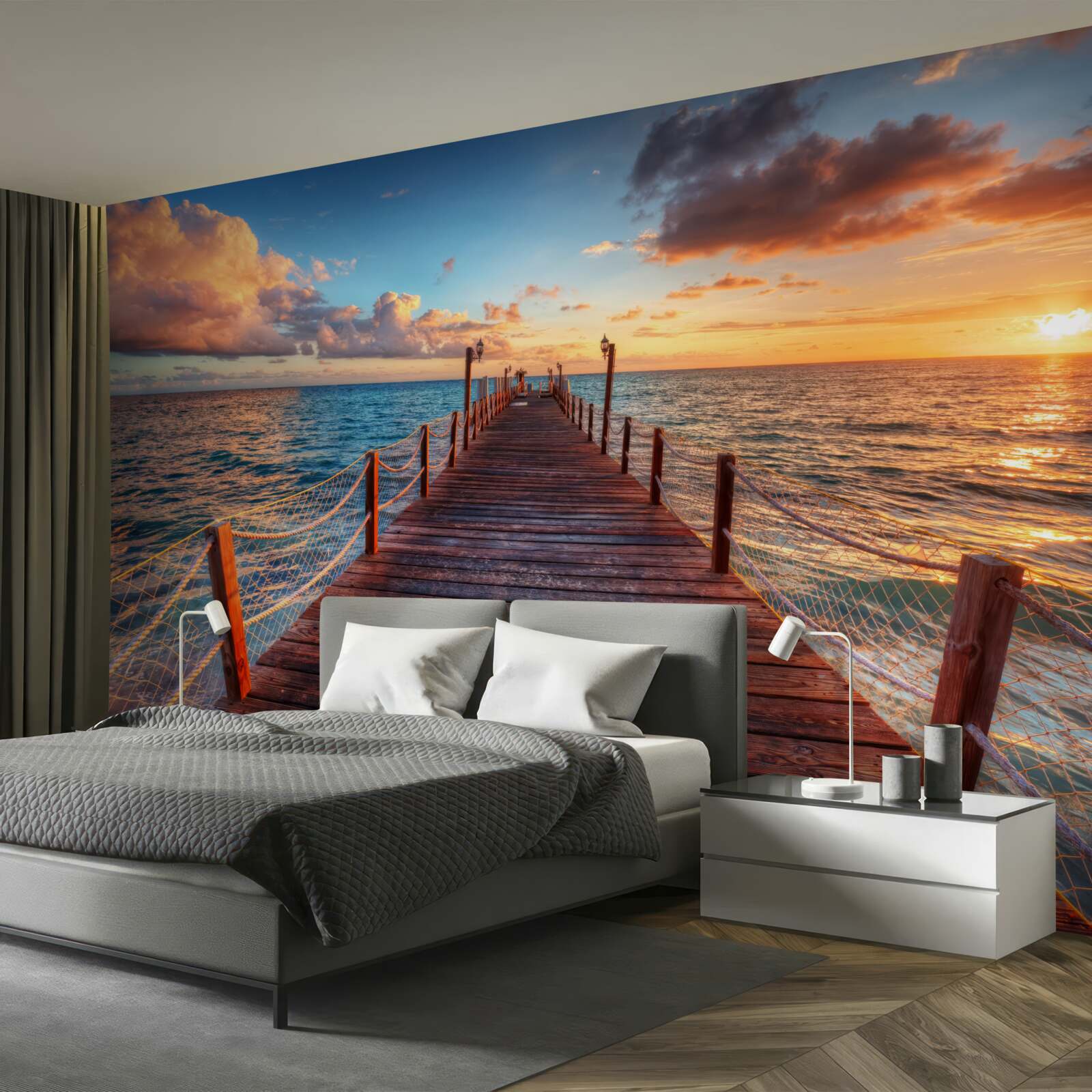 Fototapeta most siahajúci k moru