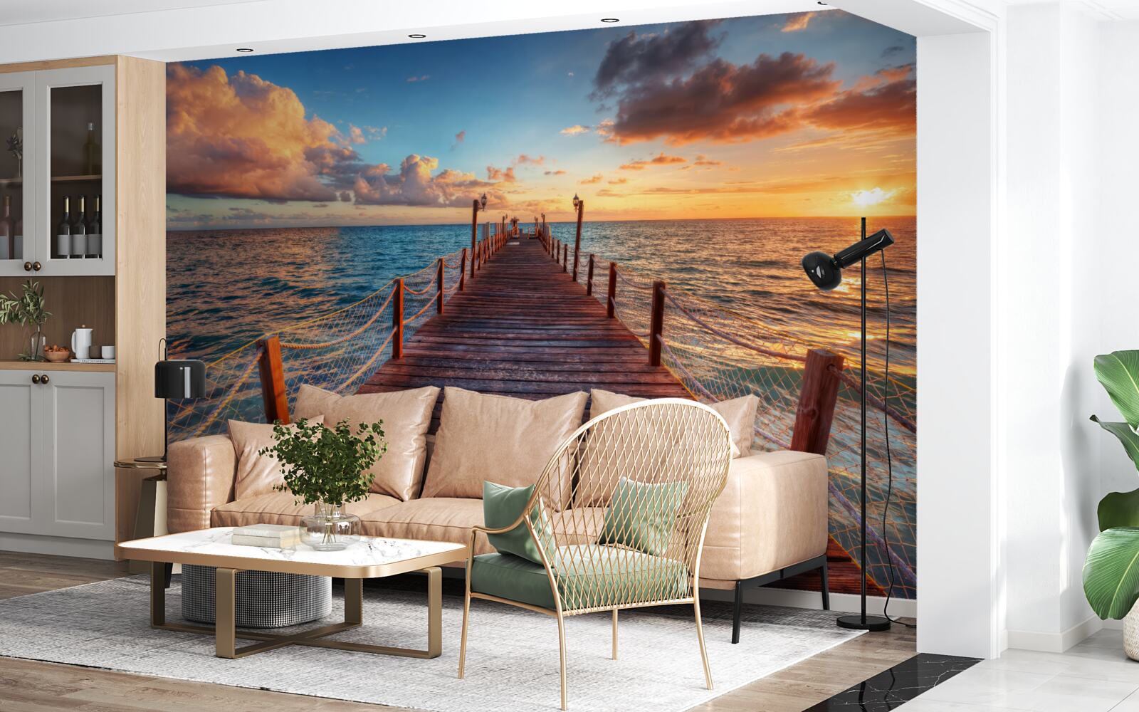 Fototapeta most siahajúci k moru