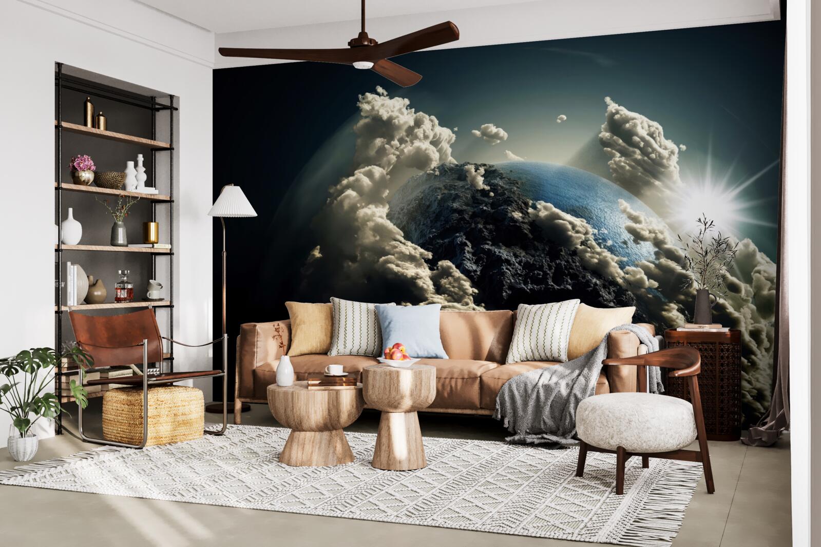 Fototapeta oblaky obklopujú zem