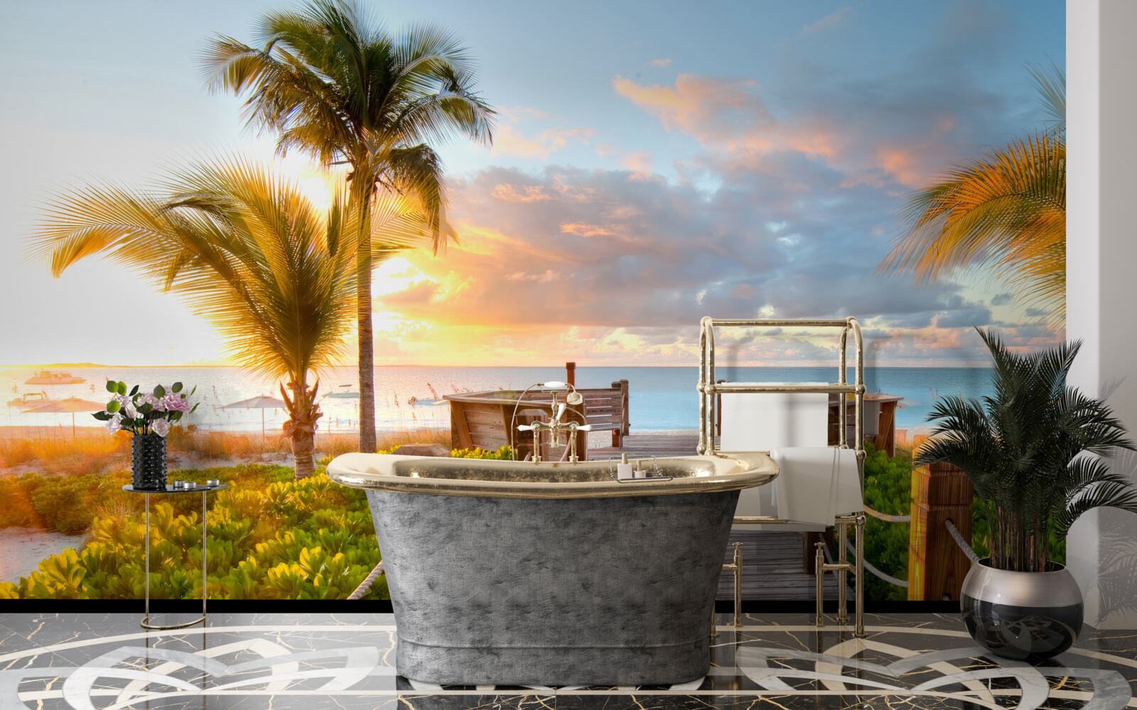 Fototapeta priechod vedúci k moru