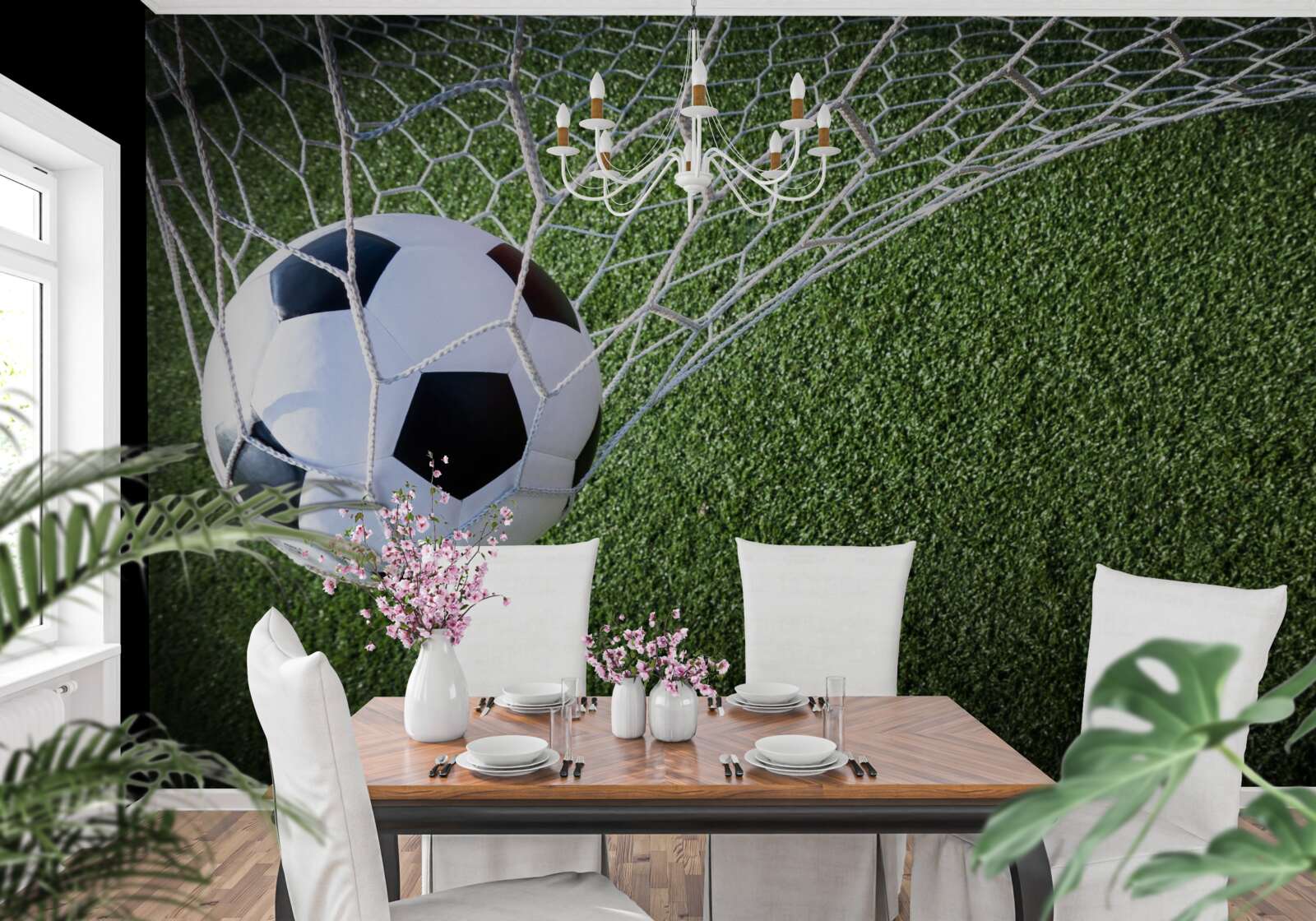 Fototapeta loptu v bránke