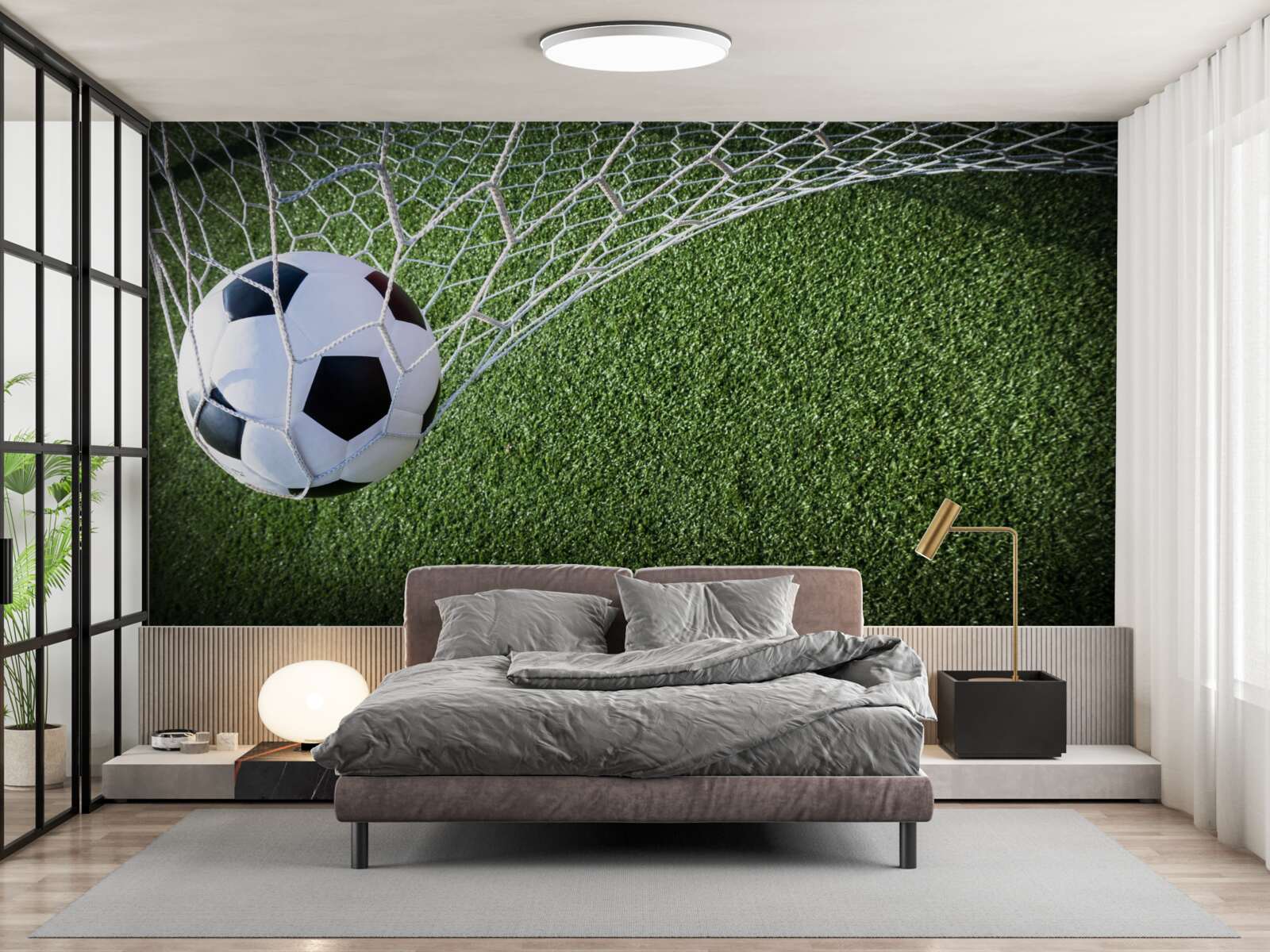 Fototapeta loptu v bránke