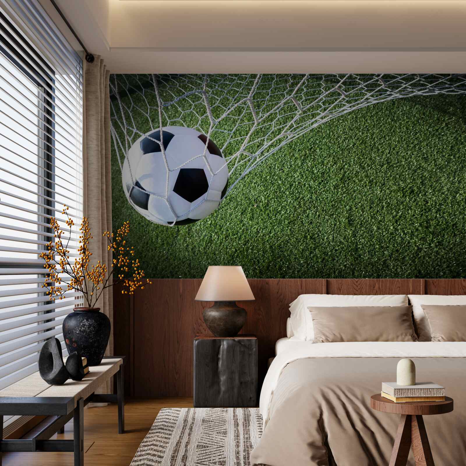 Fototapeta loptu v bránke