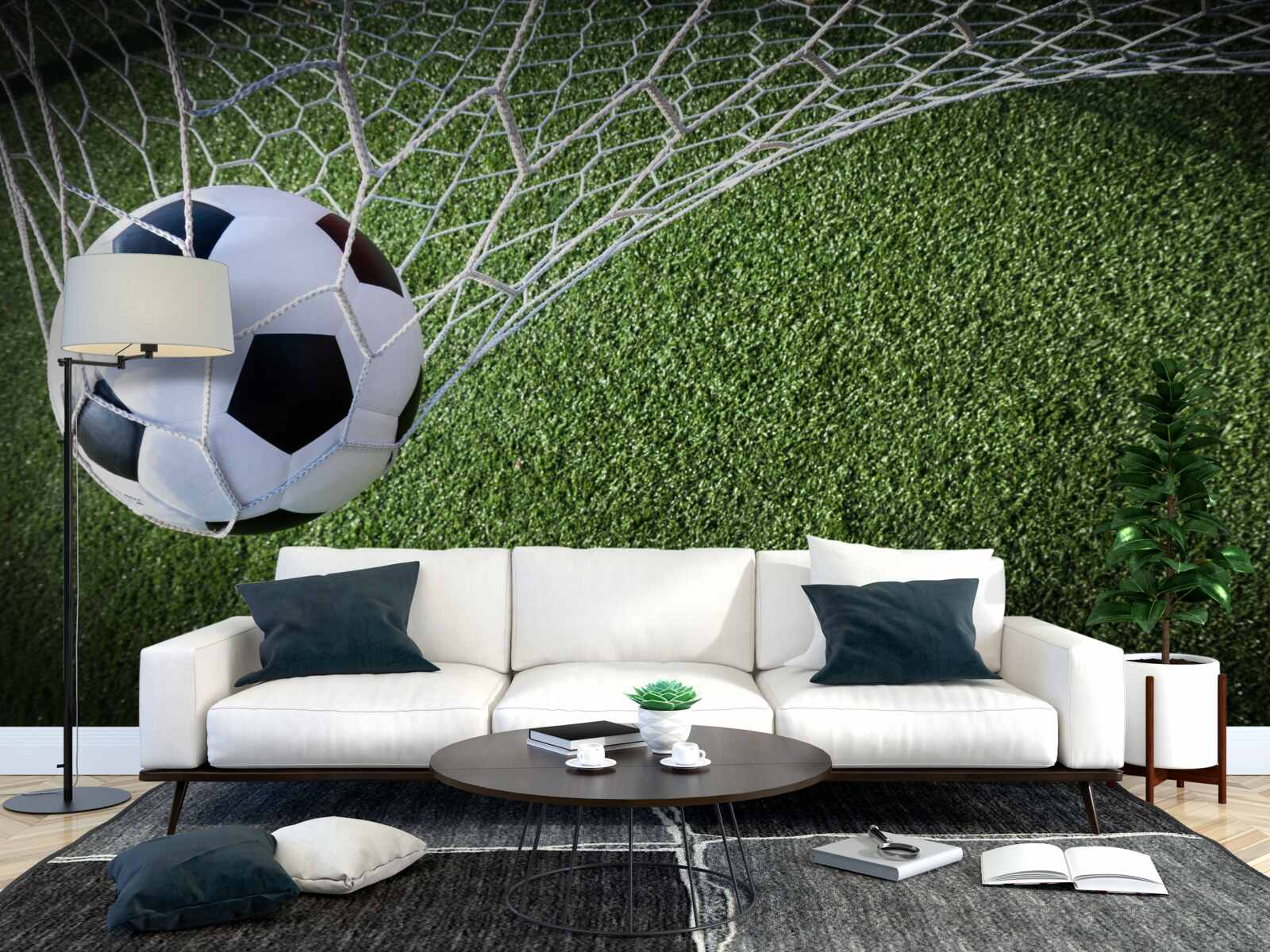 Fototapeta loptu v bránke