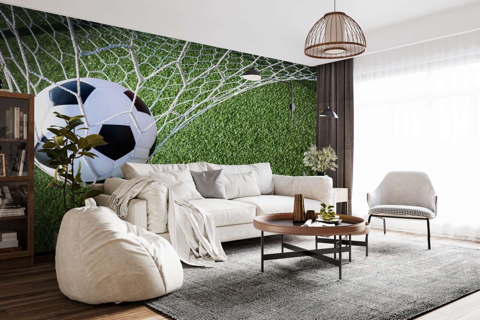 Fototapeta loptu v bránke